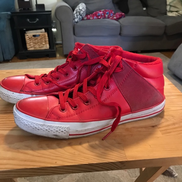 mens red converse all star